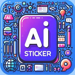 sticker maker ai icon